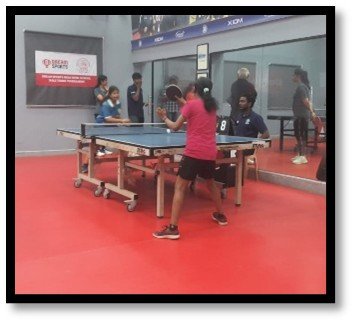 Ms. Swara Shelar of Class 9B secured 3rd place in Table Tennis.